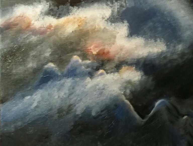 «Lysstorm» 40×50 cm, olje