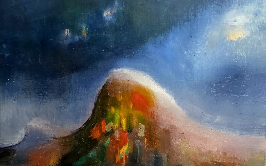 August mountain 40×50 cm, oil