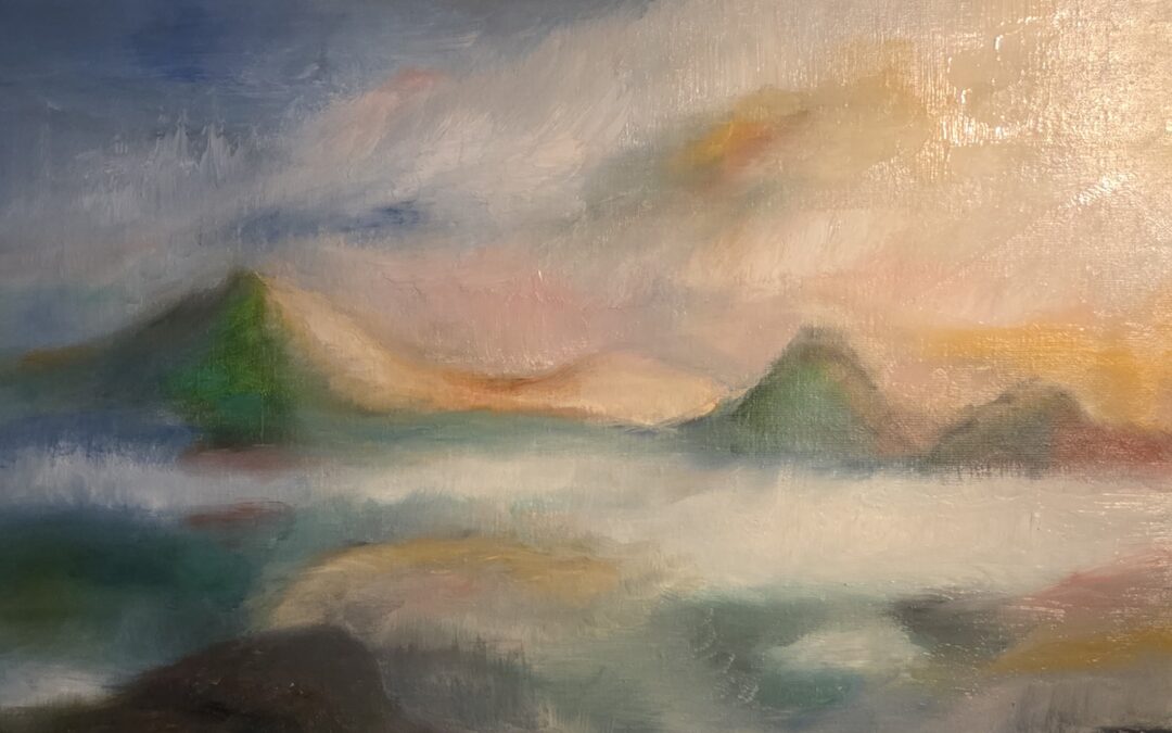 Summer night in north&raquo; 40×60 cm, oil